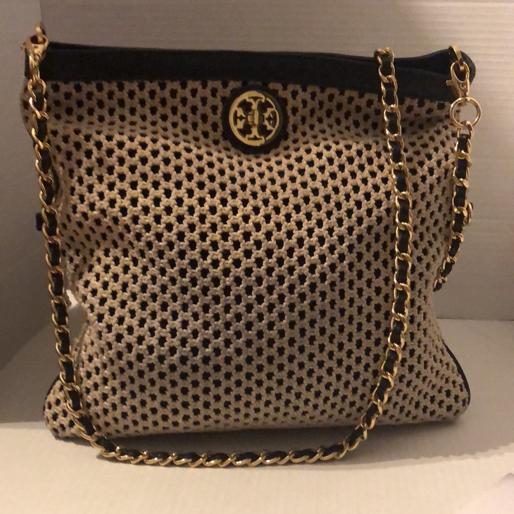 Tory straw crossbody Bag